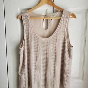 Blush sleeveless sequin top